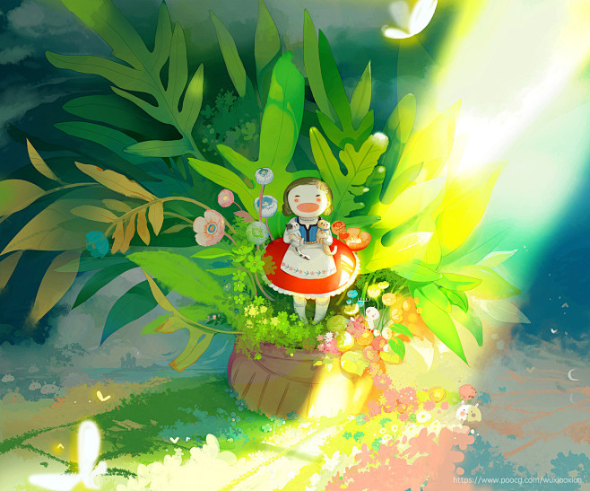 种个小花园啊～_武当小仙__插画师作品_...