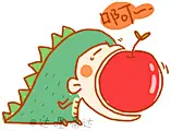 小恐龙搞怪QQ表情包下载_葡萄家园素材网
