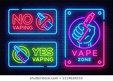 Vaping neon signs co...