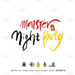 夜晚,秋天,星形,怪异,惊骇,艺术,图像,绘画插图