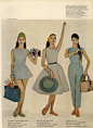 Editorial from Mademoiselle Magazine, 1960旧时光里的时尚光影，请关注@百年时尚画廊