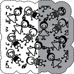 儿童,式样,草图,标签,男孩,可爱的,衣服,华丽的,愉悦,剪影