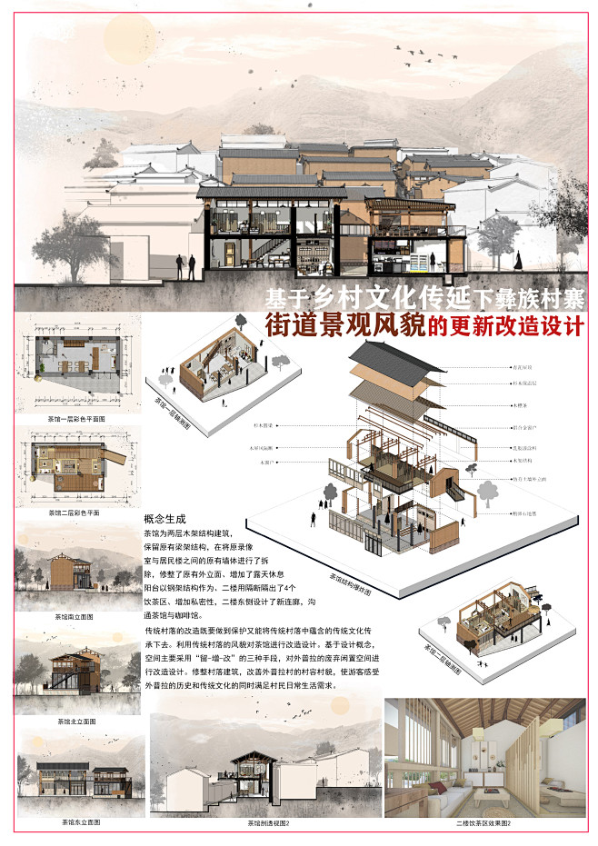 基于乡村文化传延下彝族村寨街道景观风貌的更新改造设计1
