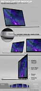 Retina Laptop Mockup笔记本场景模型网页效果展示素材模板源文件-淘宝网