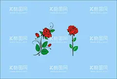 玫瑰花设计玫瑰花手绘  - 源文件下载【酷图网】玫瑰花,图标,标志,LOGO,玫瑰花设计,玫瑰花手绘