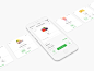 Nelio Brand Identity and mobile UX UI Design : Brand Identity Design and UI/UI Design for a Food Delivery Product. Designed by Ramotion agency in San Francisco.