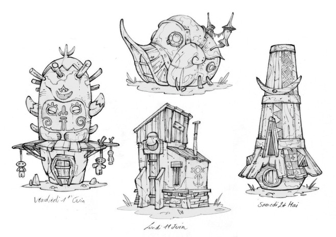 Houses sketches, Cha...