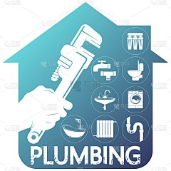 企业管道维修和服务标志