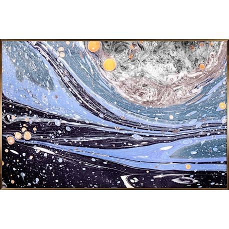 海,星辰,梦幻,蓝色,金色,抽象,现代,...