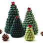 Crocheted Christmas Tree Ornaments Look Chic