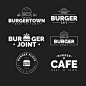 汉堡，快餐logo标志矢量图素材