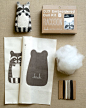 Raccoon Embroidery Kit - Kiriki: 