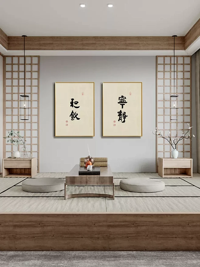 盈浩新中式茶室装饰画现代中式禅意装饰画办公室墙壁字画玄关挂画-tmall.com天猫-花瓣网