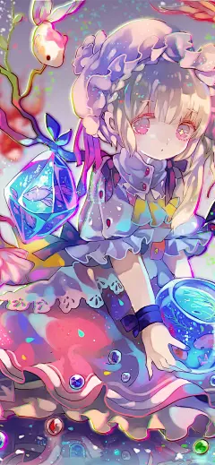 茶ごま插画，卡通动漫，少女手绘，可爱女生，二次元壁纸