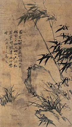 郑板桥 国画竹子