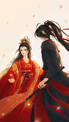 魔道祖师超话#动漫图片##动漫帅哥#古风超话#插画#  〔 魔道祖师 〕玄裳夙安 绘 ... 一张张翻阅吧 侵删. ​​​​