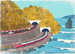 【日本插画师Tatsuro Kiuchi作品欣赏】
　来自日本的插画师、设计师Tatsuro Kiuchi的插画作品，别致的色调、特殊的纹理，有点水粉感觉，又有点蜡笔的感觉，很平面。好像他在用画笔在随性的节奏里讲述美好的故事。
