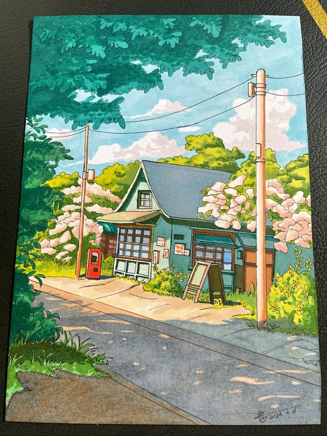 马克笔手绘～风景画