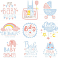 母婴产品衣服儿童logo标志水印矢量  - PS饭团网