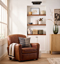 Alt image 3 for Doyle Leather Recliner Chair
