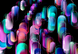 color artwork ILLUSTRATION  wallpaper graphic design  gradient lettering