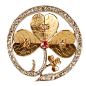 LORIE Gem-set Gold and Diamond Brooch