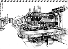 粟悲钢笔画·浙江绍兴_钢笔画吧_百度贴吧