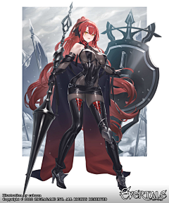 企鹅村撒旦先生采集到艺术·2D·人物·武器·军装·女