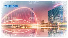 手绘油画天津大沽桥明信片海报  - 源文件下载【酷图网】手绘,油画,天津,大沽桥,明信片,海报