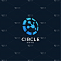 logo circle digital gradient colorful style