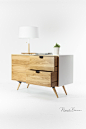 White and Oak little sideboard