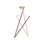 struck doodle star earring large size in champagne diamond (single)