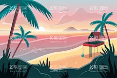 夏日风光背景   - 源文件下载【酷图网】夏日风光背景,沙滩风景背景,夏日海报背景,风景,旅行旅游,度假,海边,夏日风景,海报背景,风景背景,大自然,沙滩