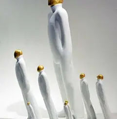 Tanaka Kazuhiko.Stone Clay Miniture Sculpture.: 