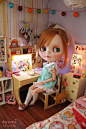 Ayumi Custom Blythe Doll by Cyrielle  #doll #blythe #miniature
