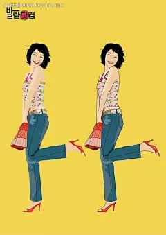 短发翘脚的女孩子时尚人物插画PSD分层素材|PSD素材|绘画设计|卡通人物|漫画人物|人物插画|矢量人物|手绘人物|水彩插画|绘画海报设计|装饰绘画设计|绘画画册设计|绘画名片设计