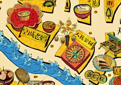 原创设计——《成都美食手绘地图》




《成都美食手绘地图》描绘成都上百个好吃好玩之地，近万字的四川话介绍，还附带店址哦！地图形状是熊猫，红绿灯是三种颜色的包子，麻将三条是三串糖油果子，天府广场的毛爷爷在招手叫你吃饭咯！吃货们，带上它，去旅行~设计师：康清，来自中国传媒大学，微博：@康清andkiki