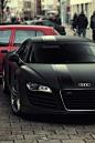Matte Black Audi R8... Mmmm! :) I really love Audi's. German engineering tho.
