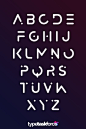 Futuristic font minimalistic font display font