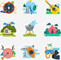 矢量精美旅游主题图标元素矢量图标_88ICON https://88icon.com 帐篷 指南针 旅游 时尚旅游 卡通插画 露营野营 旅行 扁平化设计 广告设计