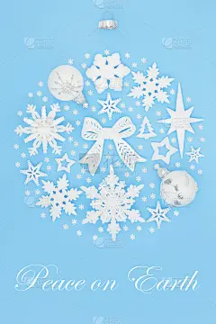 地球上的和平抽象圣诞装饰