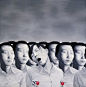 Chinese contemporary painting gray & red Chen Yu: 