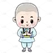 卡通-可爱小和尚元素1