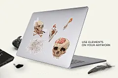 64款万圣节海报传单横幅广告元素卡通矢量插画图片国外设计素材下载_颜格视觉