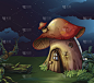森林里的大蘑菇屋