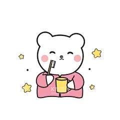 小熊  - 源文件下载【酷图网】刷牙,杯子,星星,线条,卡通,可爱,矢量,素材,
