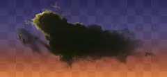 黑色的白云素材