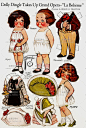 [h1]可爱复古换装纸娃娃dolly dingle paperdoll手账素材画集插画-淘宝网