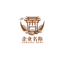 新中式禅意建筑logo