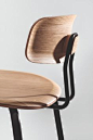 Stackable plywood chair OKITO PLY Okito Collection By ZEITRAUM design Läufer + Keichel